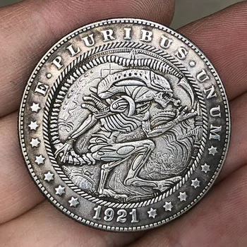 38MM Amerikan Morgan Dolaşıp Sikke Hediye Koleksiyonu hatıra parası Hediye Şanslı Mücadelesi Coin