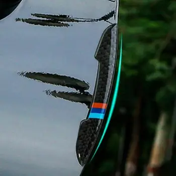 4 adet Araba Kapı şeritleri Anti Scratch Sticker Karbon Fiber Kenar Koruyucu Şeritler Yan Kapılar Pervaz İtişme trim Çıkartmalar BMW için