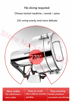 4500G 5000W Tahıl Baharat Hebals Tahıl Kahve Kuru Gıda Değirmeni Değirmen Taşlama Makinesi İlaç Tozu Kırıcı