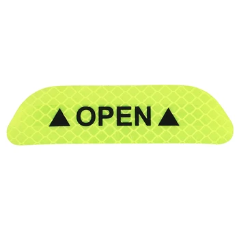 4x Floresan yeşil araba kapı açık sticker yansıtıcı bant güvenlik uyarı çıkartması
