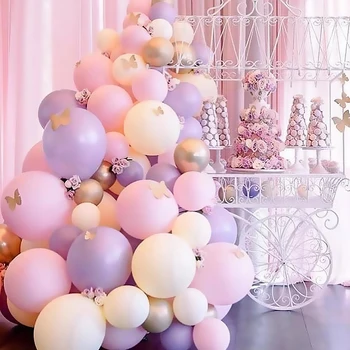 5/10/12/18/36 inç Macaron Pastel Lateks Balonlar Doğum Günü Süslemeleri Kız Bebek duş dekorasyonu Anniversaire Toptan Balonlar