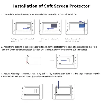 5 ADET 13.6 inç Ekran Koruyucu için LCD Reçine 3D Yazıcılar, ekran koruyucu film için Anycubıc Foton M3 Max