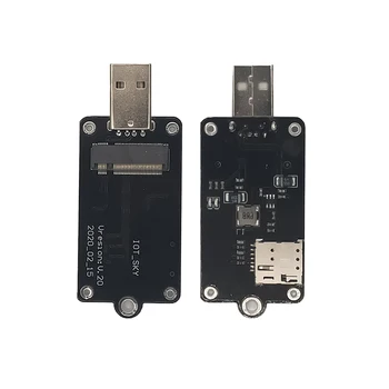 5 Adet / 2 Adet M. 2 NGFF USB 4G modülü adaptörü evk kurulu için Nano SIM yuvası ile EM12-G EM05 EM06-E EM160R-GL SIM7600G-H-M2
