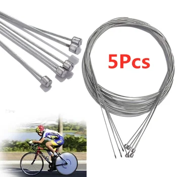 5 ADET Bisiklet Vites Kabloları Dağ Yol Bisikleti Vites İç Kablo Paslanmaz Çelik Vites Kablosu Bisiklet Aksesuarı