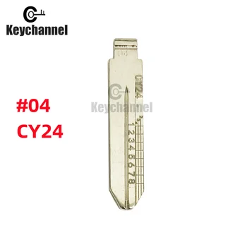 5 ADET Lişi CY24 #04 Kazınmış Çizgi itmeli anahtar Ölçekli Kesme Diş Kesme Anahtar Boş Clipper itmeli anahtar Chrysler İçin / 300C / Dodge