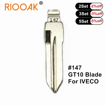 5 adet Metal Boş Kesilmemiş Flip KD VVDI Uzaktan itmeli anahtar #147 GT10 IVECO Oto Yedek Parçaları İç parçaları