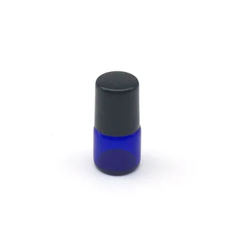 5 adet Parfüm Örnek 1ml Mavi Silindir Şişeler Doldurulabilir uçucu yağ Rulo Flakon Deodorant Kapları