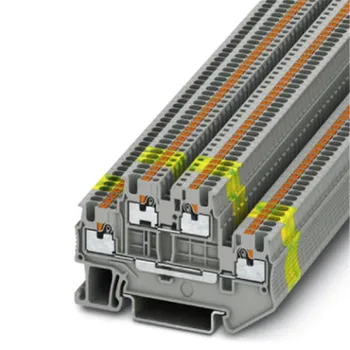 5 adet Piksel tipi PTTB1. 5 / S 0.14-1.5 mm2 AWG 25-14 Çift katmanlı Hızlı Bağlantı Dın Ray Kombinasyonu Hızlı Kablo Terminal Blokları
