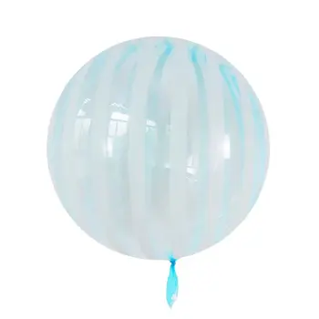 5 adet Yeni Kristal Çizgili Kabarcık Balonlar 18 inç Kabarcık balon Bobo Vibrato Düğün Mutlu Doğum Günü Partisi Dekorasyon Malzemeleri