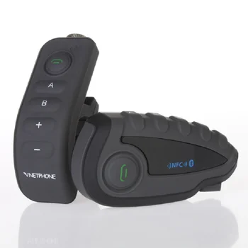 5 Riders V8 Bluetooth uyumlu İnterkom Kask NFC motosiklet gidonu Uzaktan Kumanda Communicator Kask Kulaklık FM radyo ile