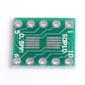 50 adet SOT23 SOP10 MSOP10 Umax SOP23 to DIP10 Pinboard SMD DIP adaptör plakası 0.5 mm / 0.95 mm 2.54 mm DIP Pin PCB kartı Dönüştürmek