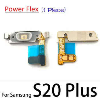 50 ADET Yedek Parçalar Samsung Galaxy S20 / S20 Artı / S20 Ultra / S21 Güç Açık Kapalı Ses Yan Düğme Anahtarı Flex Kablo