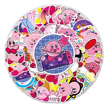 50 Kirby Graffiti Çıkartmalar Japon Oyunu Klasik Oyuncaklar DIY Kaykay Su Bardağı Bavul su geçirmez Etiket Paketi