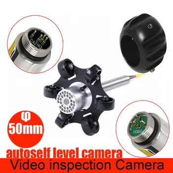50mm Otomatik kendini tesviye boru drenaj kanalizasyon inceleme kamerası Kafa Değiştirme İle 30 adet LED boru kamera kafası boru kamera