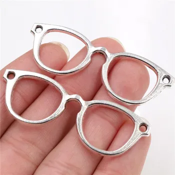55x19mm 10 adet Antik Gümüş Kaplama ve Bronz Kaplama Gözlük El Yapımı Takılar Kolye:DIY bilezik kolye için-