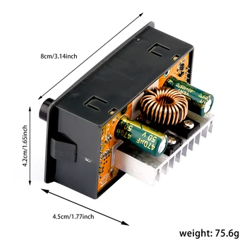5A Sürekli ayarlanabilir CC / CV adım aşağı güç kaynağı modülü DC 6-32V için 0-32V LCD dijital gerilim Buck Dönüştürücü Regülatörü