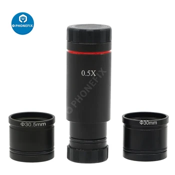 5MP Cmos USB Dürbün Trinoküler Mikroskop Endüstriyel Kamera 0.5 x Mercek C-Mount 23.2 mm Adaptör/30/30 5mm Halka WİN7 / 8 / 10