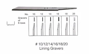 6 Adet Astar Gravers Goldsmith Oyma Graver Takı Gravür Bıçak Seti