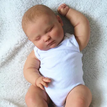 60 CM 3D Cilt Yumuşak Silikon Yeniden Doğmuş Bebek Joseph Uyku Bezi Vücut Sanatı Bebe Bebek Oyuncak Vasküler Damar Gibi Gerçek Hediye