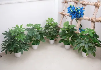 60CM Yapay Bitki Plastik Monstera Ağacı Everygreen Pot olmadan, Yeşil Sahte Bitki Ağacı Masa Dekorasyon Ev bahçe dekoru