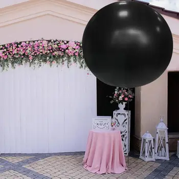 72 İnç Lateks Balon Beyaz Şeffaf Renk Parti Düğün Dekorasyon Helyum Balon Renk Siyah Doğum Günü B0a6