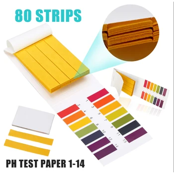 80 Şeritler / paket PH 1-14 Turnusol kağıdı PH test cihazı Kağıtları Evrensel Gösterge Kağıdı Test toprak asitliği Test Şeritleri Su Akvaryumu için