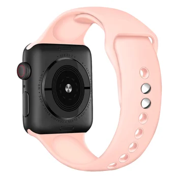 9 adet için Uygun apple saat bandı Silikon Apple Watch Serisi 3 4 5 6 Silikon Bileklik iwatch Askı Fhx-HA