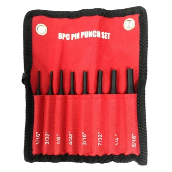 9 Adet Profesyonel Rulo Pin punch seti Kılıfı Pin Punch Aracı Pin Kavrama Rulo Pin Punch Silah Ustaları için Takı ve Saat Tamir