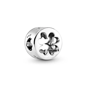 925 Ayar Gümüş Ajur Pençe Baskı Infinity çekici boncuklar Orijinal Pandora Bilezik Kolye Takı Hediye Kadınlar İçin