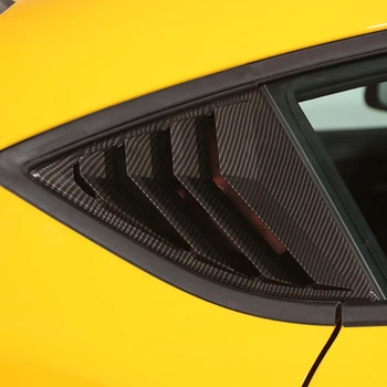 ABS Karbon Fiber Arka Pencere Kepenkleri Trim Üçgen Cam Spoiler el tutamağı kapağı Araba Styling Toyota GR Supra MK5 A90 2019-2021