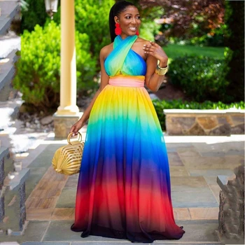 Afrika Maxi Elbiseler Kadınlar İçin 2022 Dashiki Elbise Yaz Büyük Boy uzun elbise Bayanlar Geleneksel afrika kıyafeti Peri Rüyalar