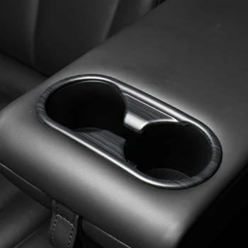 Ahşap Tahıl Styling Araba Arka Koltuk Su Bardak Tutucu Kapak İç Dekoratif Kalıp Hyundai Ioniq 5