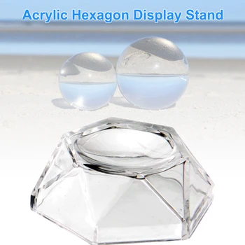 Akrilik Kristal Top Taban Ekran Standı Şeffaf Ayaklı Kuvars Cam Küre Tutucu Ev Süsleme Topu Ekran Standı