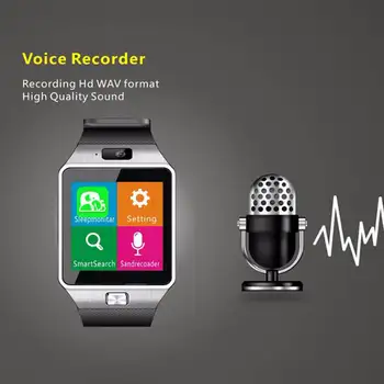 Akıllı saat Saat Sim Kart Yuvası İle Push Mesajı Bluetooth Çağrı Bağlantısı Android Telefon Daha iyi DZ09 Smartwatch Erkekler