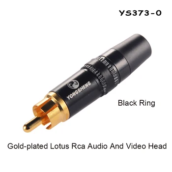 Altın Kaplama YS373-0/2/4/9 Siyah / Kırmızı / Sarı / Beyaz Renk Halka RCA Dişi fiş konnektörü Ses Video AV RCA Soket Fiş Adaptörü