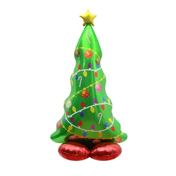 Alüminyum Folyo Balonlar Noel Baba Kullanımlık Ren Geyiği Balon Dev Noel Oyuncaklar Globos Şenlikli Süsler Sahne Sahne