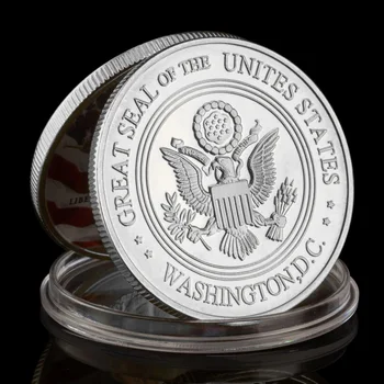 Amerika Birleşik devletleri özgürlük heykeli Hatıra Sikke Altın Kaplama Koleksiyon Hediye Liberty Mücadelesi Coin hatıra parası