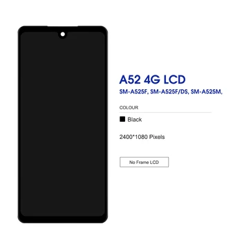 AMOLED Samsung Galaxy A52 4G lcd ekran dokunmatik ekranlı sayısallaştırıcı grup samsung için yedek A525 A525M A525F / DS lcd