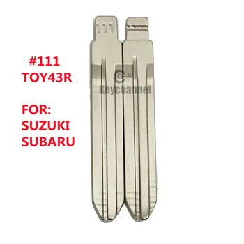 Anahtar kanal 10 adet / GRUP TOY43R Araba itmeli anahtar #111 KD Flip Boş KD KEYDIY Xhorse Suzuki için Büyük Duvar Subaru Yedek Anahtar