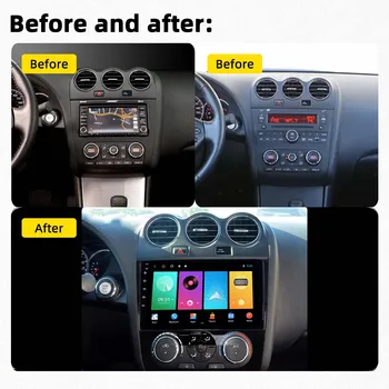 Android Araba Radyo Nissan Teana Altima 2008-2012 İçin 2 Din WİFİ GPS FM Navigasyon Araba Stereo Multimedya 4G Oyuncu Kafa Ünitesi Ses