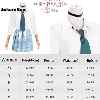 Anime Benim DressUp Sevgilim Marin Kitagawa Cosplay Kostüm Kadın Denizci Elbisesi JK okul üniforması