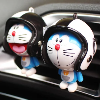 Anime karakter Doraemon araba parfüm karikatür kişilik hava çıkış koku klip sevimli hava spreyi erkek kız araba aksesuarları