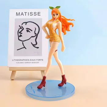 Anime One Piece Nami Seksi Kız PVC Action Figure Oyunu Heykeli Koleksiyonu Manga Model Oyuncaklar Bebek Hediyeleri 17 cm