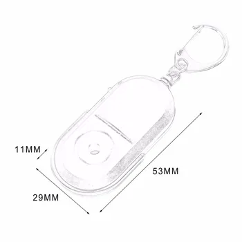 Anti-kayıp anahtar bulucu alarm Bulucu Anahtarlık Düdük Ses İle led ışık Mini Anti Kayıp Anahtar Bulucu Sensörü Dropshipping