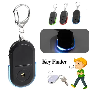 Anti-kayıp anahtar bulucu alarm Bulucu Anahtarlık Düdük Ses İle led ışık Mini Anti Kayıp Anahtar Bulucu Sensörü