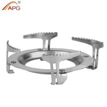 APG Taşınabilir Sistemi Soba Raf paslanmaz çelik tencere Braketi Pişirme Kamp Pot Stander