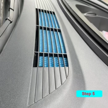Araba Emme Hava Filtresi Eriyik Üflemeli Kumaş Hava Akış Vent Kapak Trim Anti-Engelleme Önleme Emme Kapağı Tesla Model 3 2022