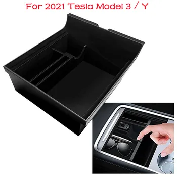 Araba Merkezi konsol düzenleyici 2021 Tesla Modeli 3 / Y Araba Merkezi Konsol Organizatör Tepsi İç Erişim R2W8 Araba Aksesuarları