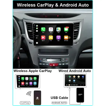 Araba Radyo Multimedya Video Oynatıcı Navigasyon GPS Android 12 Subaru Outback İçin 4 Legacy 5 2009-