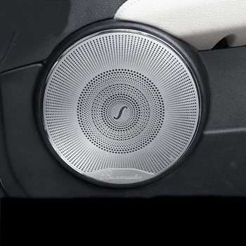 Araba Styling 4 adet Araba Ses Hoparlör Araba Kapı Hoparlör ayar kapağı Mercedes Benz C sınıfı İçin w204 c180 c200 2008-14 Aksesuarları